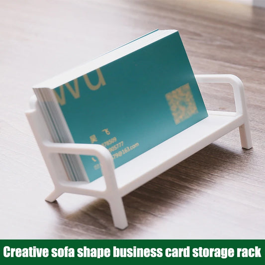 White Bench Business Card Holder