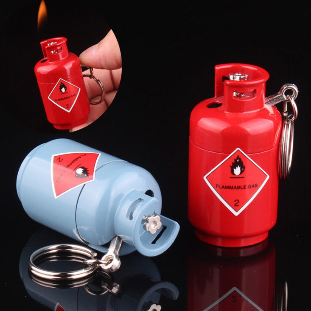Mini Gast Tank Shaped Lighter with Key Chain